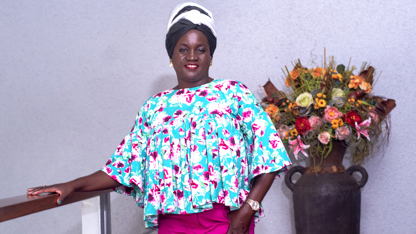 Uganda woman posing for womans day